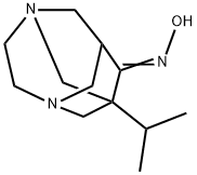 1-isopropyl-3,6-diazatricyclo[4.3.1.1~3,8~]undecan-9-one oxime 구조식 이미지