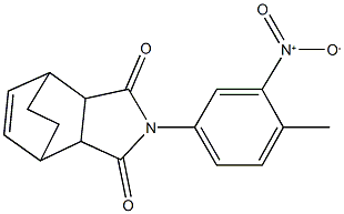 4-{3-nitro-4-methylphenyl}-4-azatricyclo[5.2.2.0~2,6~]undec-8-ene-3,5-dione Structure