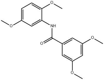 N-(2,5-dimethoxyphenyl)-3,5-dimethoxybenzamide 구조식 이미지