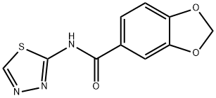 N-(1,3,4-thiadiazol-2-yl)-1,3-benzodioxole-5-carboxamide Structure