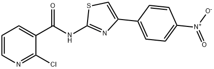 2-chloro-N-(4-{4-nitrophenyl}-1,3-thiazol-2-yl)nicotinamide Structure