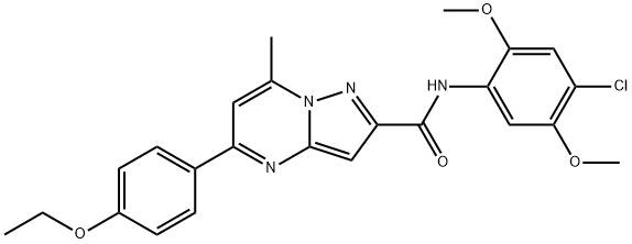 N-(4-chloro-2,5-dimethoxyphenyl)-5-(4-ethoxyphenyl)-7-methylpyrazolo[1,5-a]pyrimidine-2-carboxamide Structure