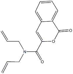 N,N-diallyl-1-oxo-1H-isochromene-3-carboxamide 구조식 이미지