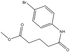 methyl 5-(4-bromoanilino)-5-oxopentanoate 구조식 이미지