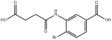 4-bromo-3-[(3-carboxypropanoyl)amino]benzoic acid Structure
