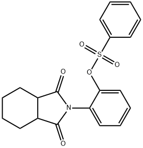 2-(1,3-dioxooctahydro-2H-isoindol-2-yl)phenyl benzenesulfonate Structure