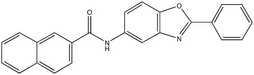 N-(2-phenyl-1,3-benzoxazol-5-yl)-2-naphthamide Structure