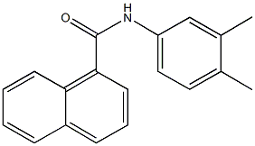 N-(3,4-dimethylphenyl)-1-naphthamide Structure
