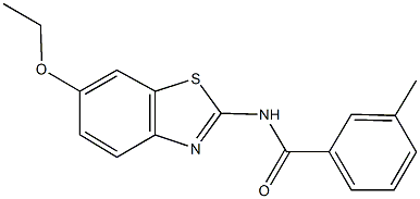 N-(6-ethoxy-1,3-benzothiazol-2-yl)-3-methylbenzamide Structure