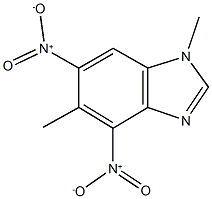 4,6-bisnitro-1,5-dimethyl-1H-benzimidazole Structure