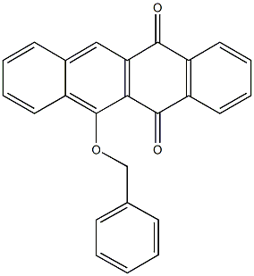 6-(benzyloxy)-5,12-naphthacenedione 구조식 이미지