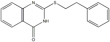 2-[(2-phenylethyl)sulfanyl]-4(3H)-quinazolinone 구조식 이미지