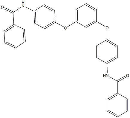 N-(4-{3-[4-(benzoylamino)phenoxy]phenoxy}phenyl)benzamide 구조식 이미지