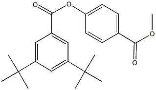 4-(methoxycarbonyl)phenyl 3,5-ditert-butylbenzoate 구조식 이미지