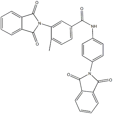 3-(1,3-dioxo-1,3-dihydro-2H-isoindol-2-yl)-N-[4-(1,3-dioxo-1,3-dihydro-2H-isoindol-2-yl)phenyl]-4-methylbenzamide Structure