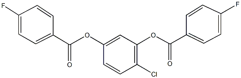 2-chloro-5-[(4-fluorobenzoyl)oxy]phenyl 4-fluorobenzoate Structure