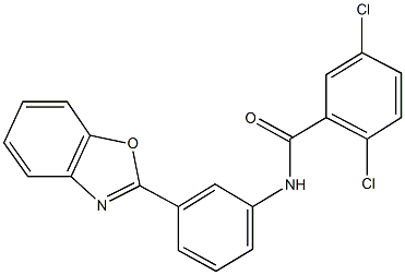 N-[3-(1,3-benzoxazol-2-yl)phenyl]-2,5-dichlorobenzamide Structure