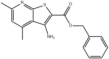 benzyl 3-amino-4,6-dimethylthieno[2,3-b]pyridine-2-carboxylate Structure