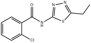 2-chloro-N-(5-ethyl-1,3,4-thiadiazol-2-yl)benzamide Structure