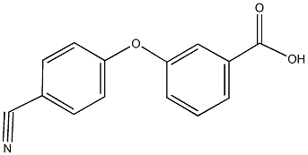 3-(4-cyanophenoxy)benzoic acid Structure