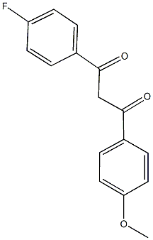 1-(4-fluorophenyl)-3-(4-methoxyphenyl)-1,3-propanedione 구조식 이미지