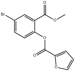 4-bromo-2-(methoxycarbonyl)phenyl 2-furoate 구조식 이미지