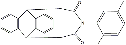 17-(2,5-dimethylphenyl)-17-azapentacyclo[6.6.5.0~2,7~.0~9,14~.0~15,19~]nonadeca-2,4,6,9,11,13-hexaene-16,18-dione Structure