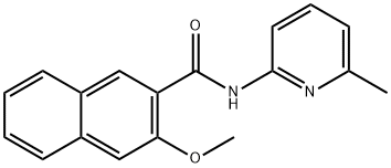 3-methoxy-N-(6-methylpyridin-2-yl)-2-naphthamide 구조식 이미지