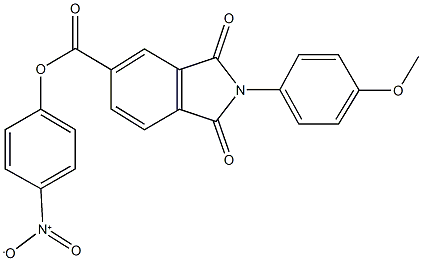 4-nitrophenyl 2-(4-methoxyphenyl)-1,3-dioxo-5-isoindolinecarboxylate Structure