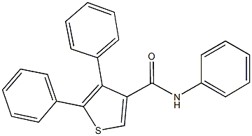 N,4,5-triphenyl-3-thiophenecarboxamide Structure