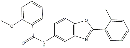 2-methoxy-N-[2-(2-methylphenyl)-1,3-benzoxazol-5-yl]benzamide Structure