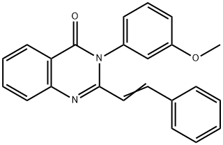 3-(3-methoxyphenyl)-2-(2-phenylvinyl)-4(3H)-quinazolinone 구조식 이미지