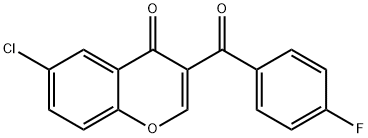 6-chloro-3-(4-fluorobenzoyl)-4H-chromen-4-one Structure