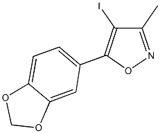 5-(1,3-benzodioxol-5-yl)-4-iodo-3-methylisoxazole Structure