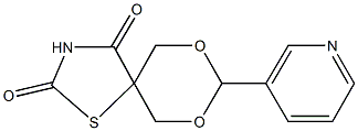 8-(3-pyridinyl)-7,9-dioxa-1-thia-3-azaspiro[4.5]decane-2,4-dione 구조식 이미지