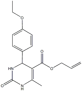 allyl 4-(4-ethoxyphenyl)-6-methyl-2-oxo-1,2,3,4-tetrahydro-5-pyrimidinecarboxylate 구조식 이미지