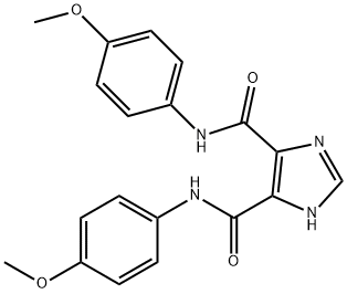 N~4~,N~5~-bis(4-methoxyphenyl)-1H-imidazole-4,5-dicarboxamide Structure