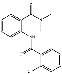 2-[(2-chlorobenzoyl)amino]-N,N-dimethylbenzamide 구조식 이미지