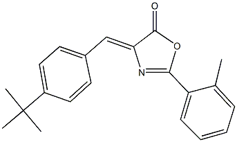 4-(4-tert-butylbenzylidene)-2-(2-methylphenyl)-1,3-oxazol-5(4H)-one 구조식 이미지