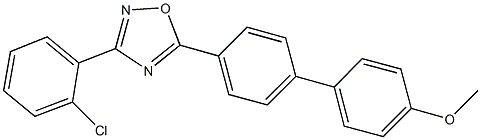 3-(2-chlorophenyl)-5-(4'-methoxy[1,1'-biphenyl]-4-yl)-1,2,4-oxadiazole 구조식 이미지