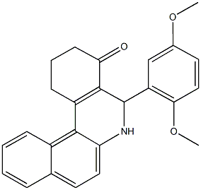 5-(2,5-dimethoxyphenyl)-2,3,5,6-tetrahydrobenzo[a]phenanthridin-4(1H)-one 구조식 이미지