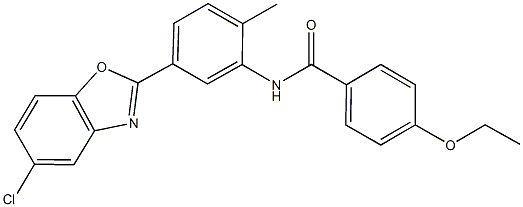 N-[5-(5-chloro-1,3-benzoxazol-2-yl)-2-methylphenyl]-4-ethoxybenzamide Structure