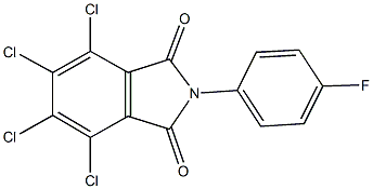 4,5,6,7-tetrachloro-2-(4-fluorophenyl)-1H-isoindole-1,3(2H)-dione 구조식 이미지