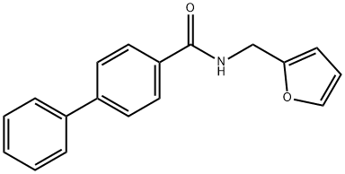 N-(2-furylmethyl)[1,1'-biphenyl]-4-carboxamide 구조식 이미지