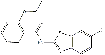 N-(6-chloro-1,3-benzothiazol-2-yl)-2-ethoxybenzamide 구조식 이미지