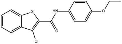 3-chloro-N-(4-ethoxyphenyl)-1-benzothiophene-2-carboxamide 구조식 이미지