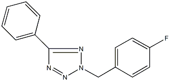 2-(4-fluorobenzyl)-5-phenyl-2H-tetraazole 구조식 이미지