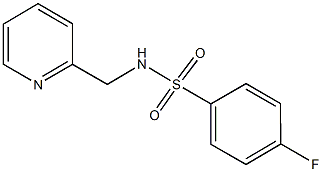 4-fluoro-N-(pyridin-2-ylmethyl)benzenesulfonamide Structure