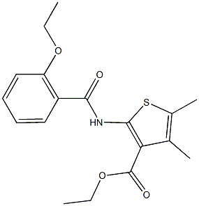 ethyl 2-[(2-ethoxybenzoyl)amino]-4,5-dimethyl-3-thiophenecarboxylate Structure