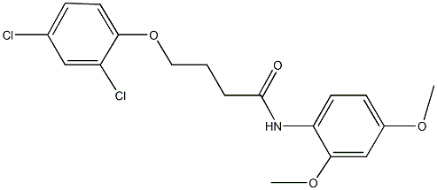 4-(2,4-dichlorophenoxy)-N-(2,4-dimethoxyphenyl)butanamide 구조식 이미지